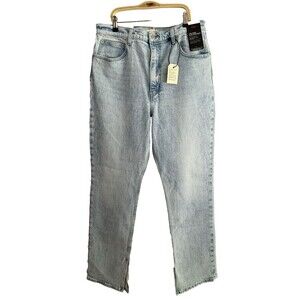 Levi's Premium 70s High Slim Straight Jeans Size 32x31 Light Wash Big E New